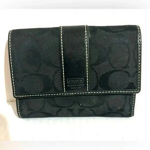 Coach vintage CC signature print canvas wallet